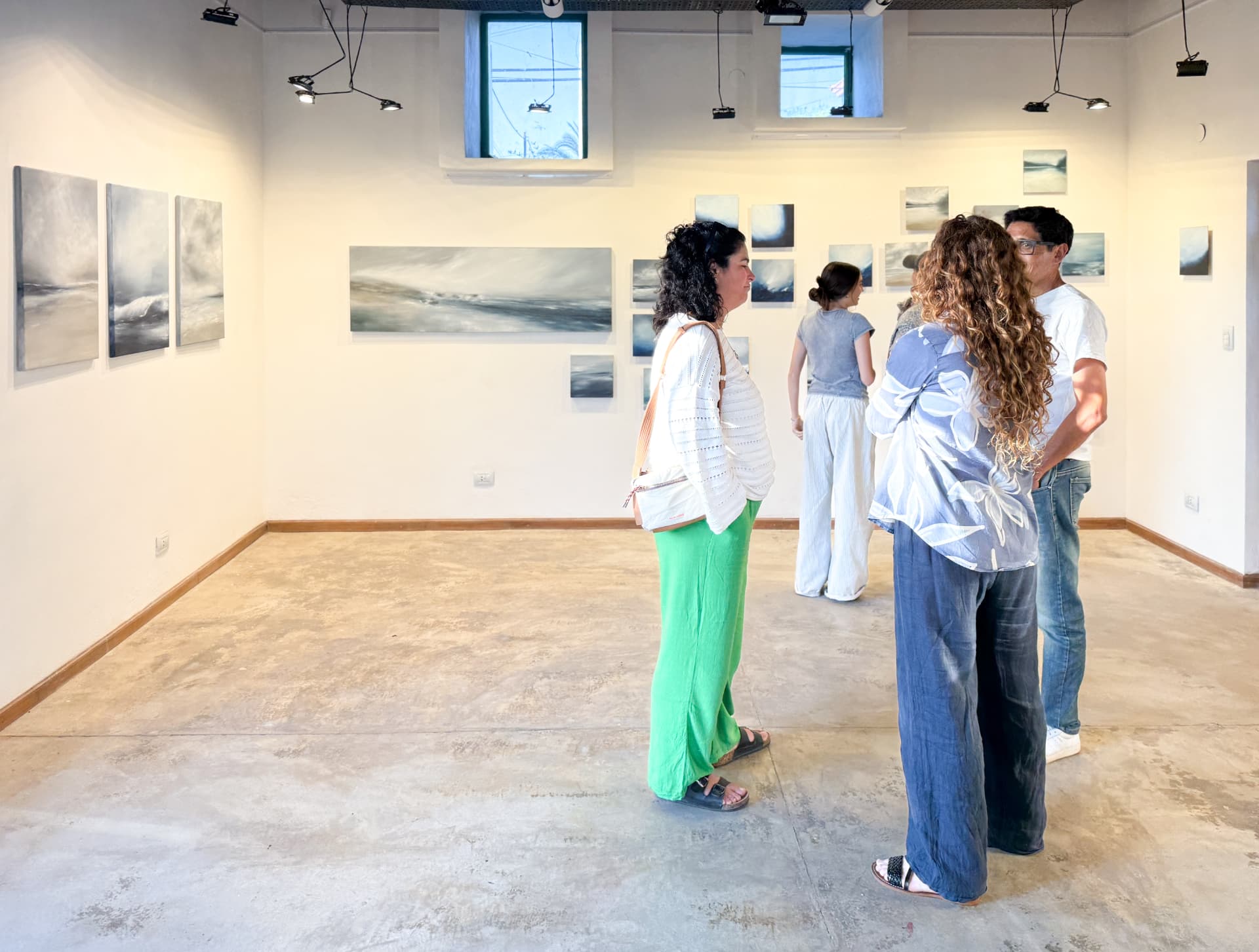 Sala de exposición durante la muestra